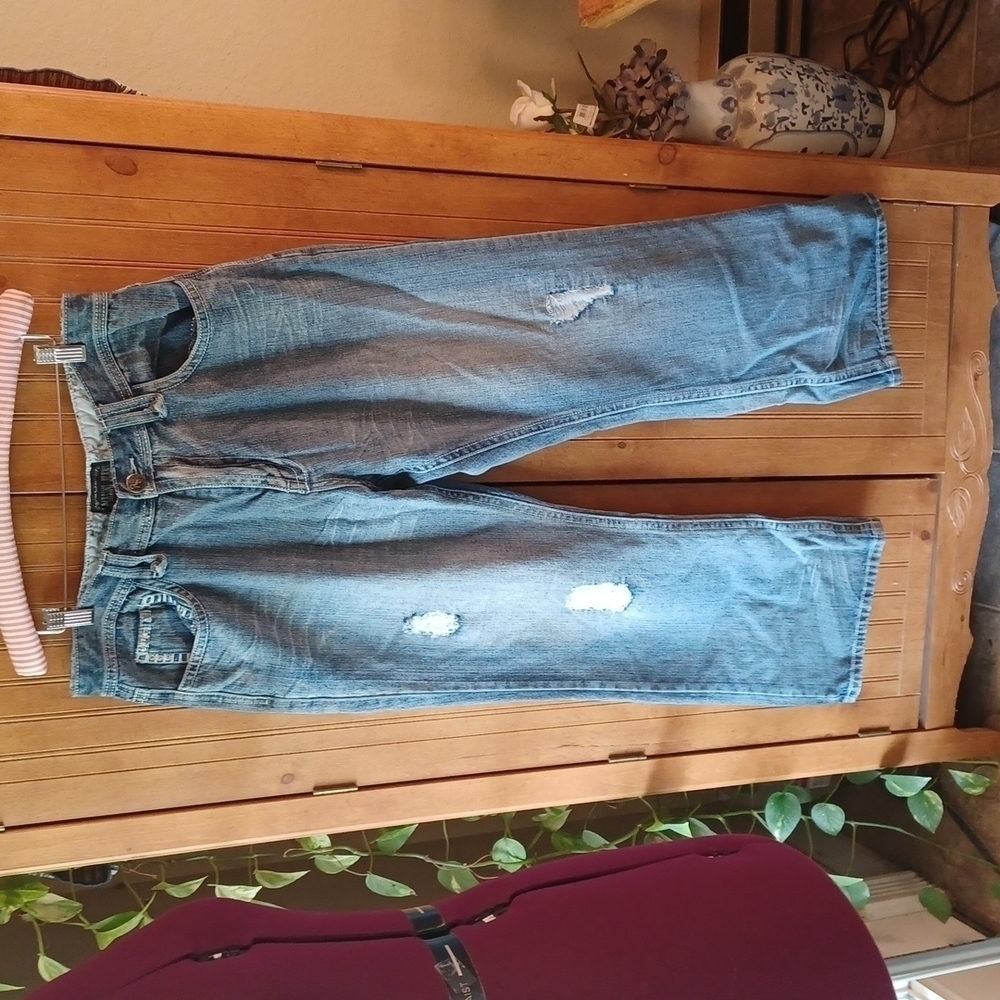143 Lamasini Blue Denim Jeans Wide Legs
